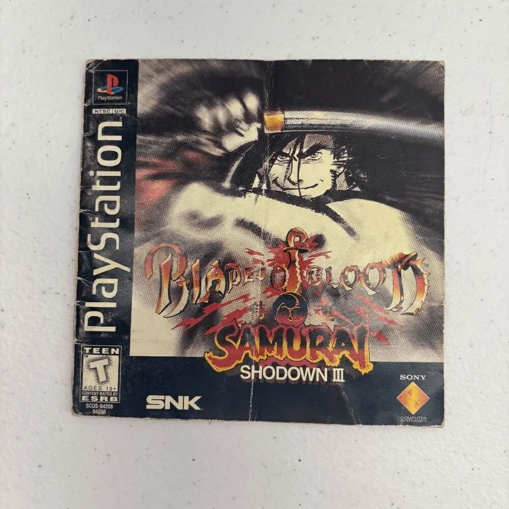 Samurai Showdown III 3 Blades of Blood (PlayStation PS1) Complete w/ Manual‎ CIB